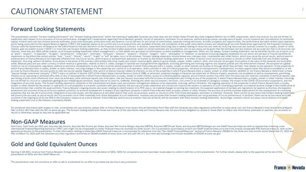 Franco-Nevada Corporate Presentation - Page 2