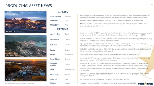 Franco-Nevada Corporate Presentation - Page 26